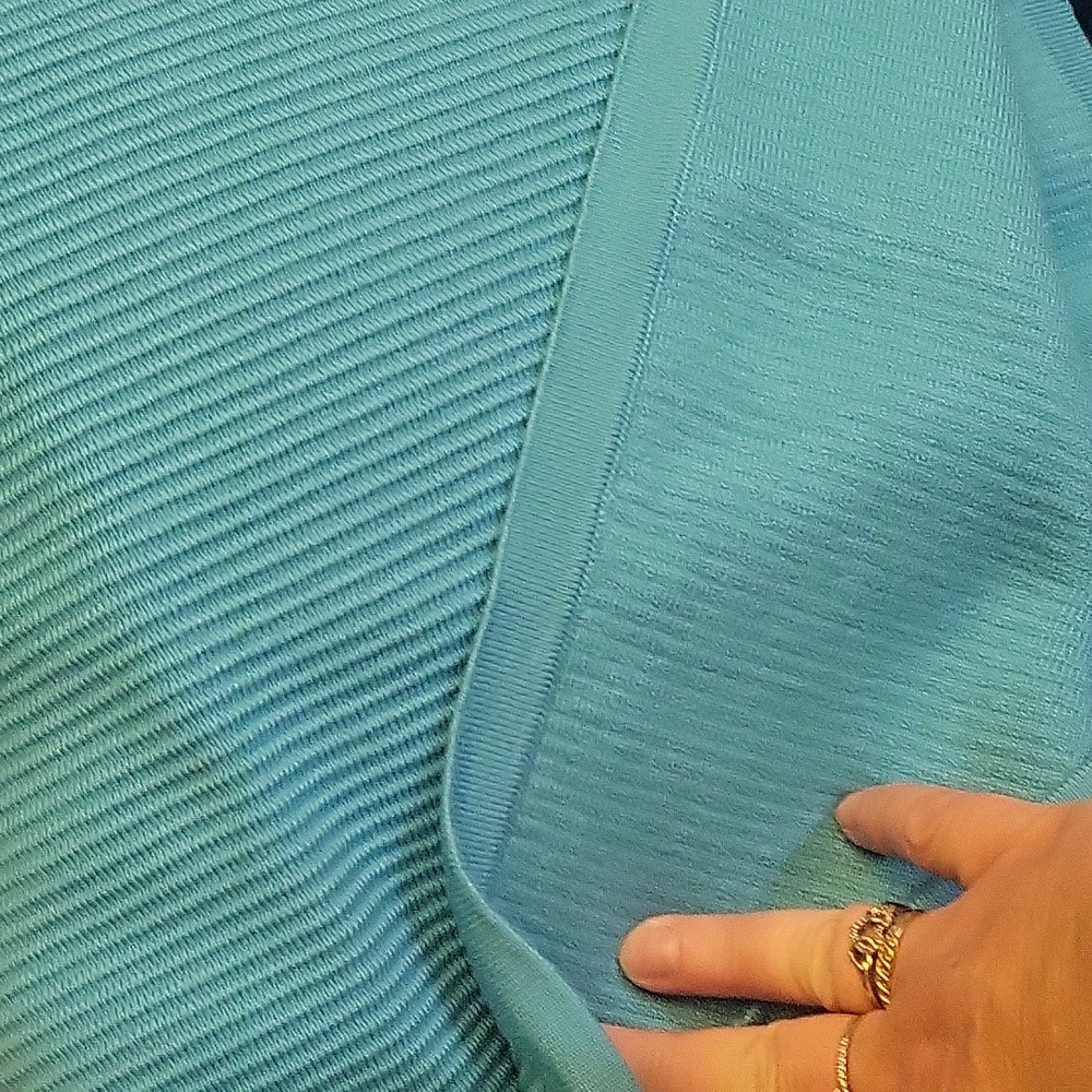 Parker Turquoise Ribbed Top - Picture 4 of 5